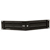 Hubbell HP6A48AU NextSpeed Ascent Cat 6A 48-Port Angled Patch Panel